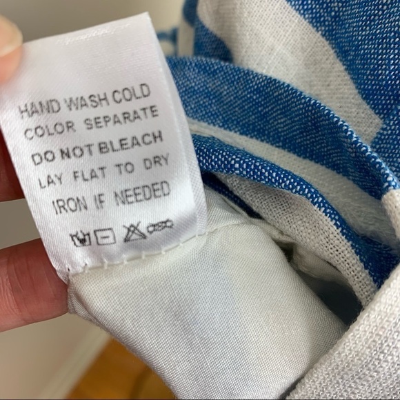 Linen‎ Blend Striped Dress - Picture 8 of 13